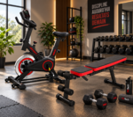 Pack Home Gym Complet Vélo Spinning + Banc D'entrainement – Image 2